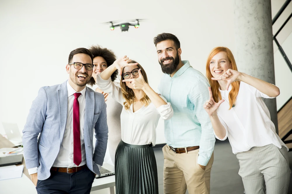 drones en fiestas y eventos